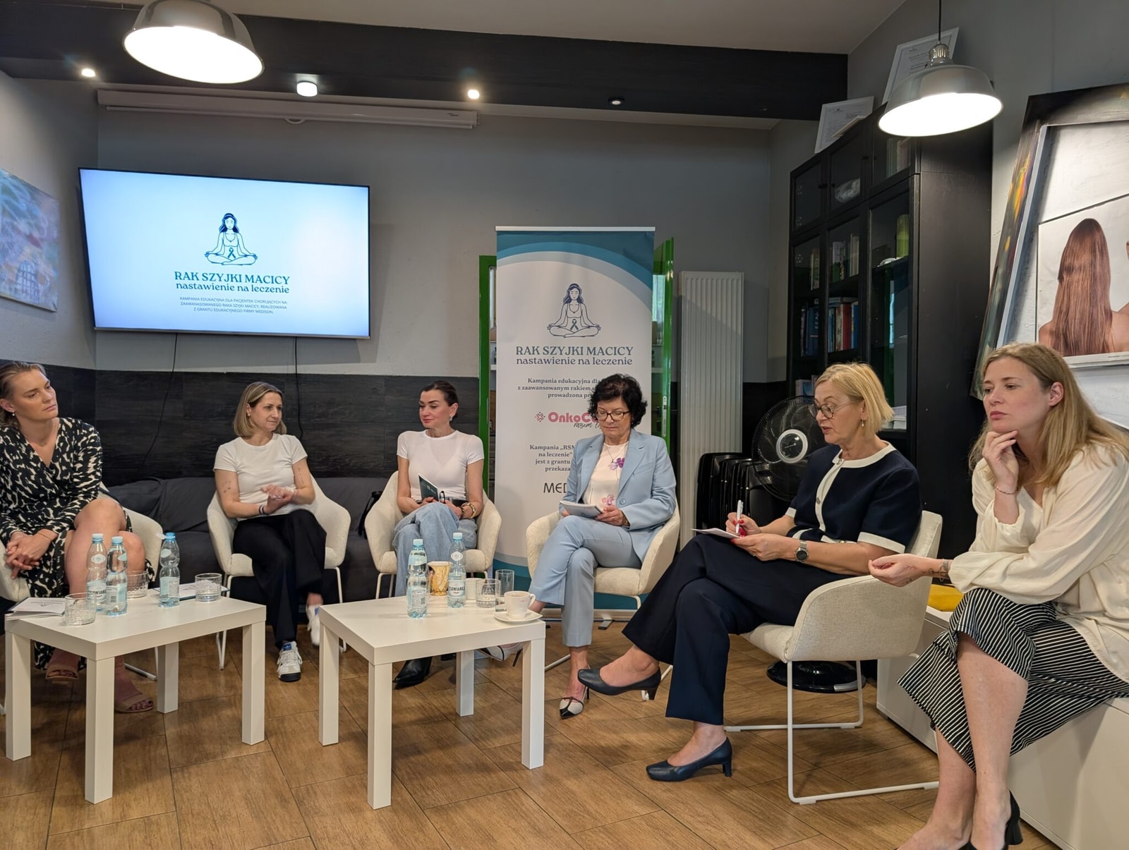 Konferencja prasowa w siedzibie Fundacji OnkoCafe inaugurująca kampanię “RSM – nastawienie na leczenie”; Fot. Beata Igielska